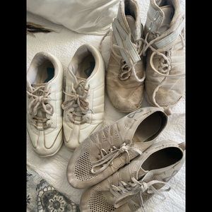 Nfinity and Varsity cheer sneakers. Three pairs 7.5
